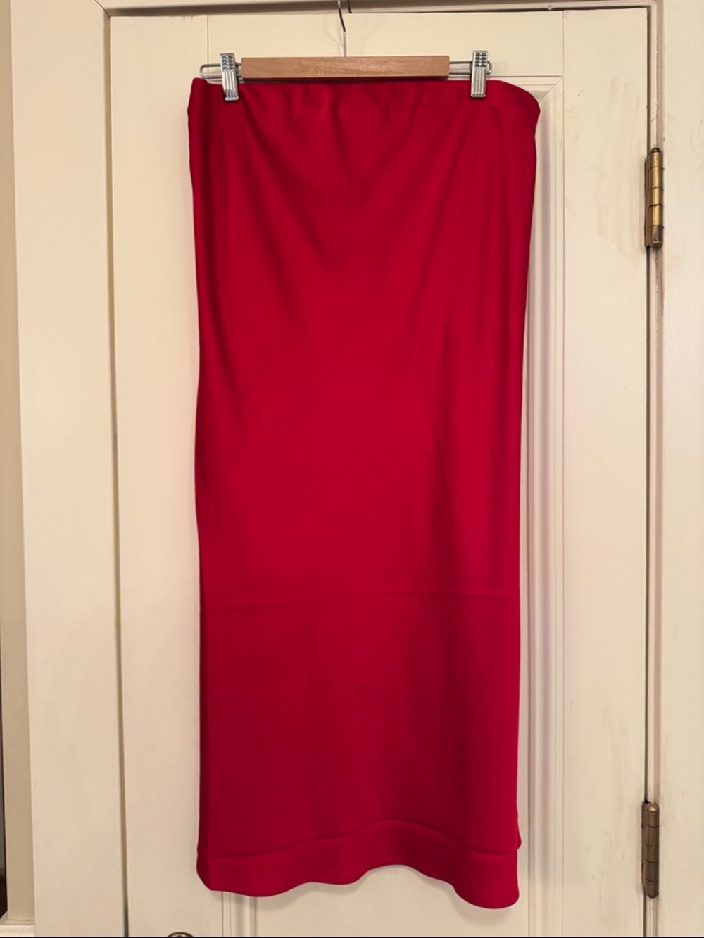 Maternity Red Slip Skirt